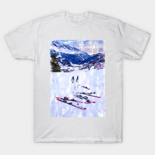 Ski Kit Abstract Austria. For ski lovers. T-Shirt